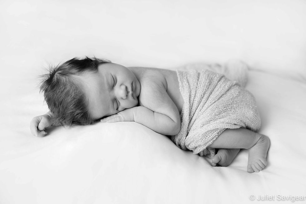 Sleeping newborn baby