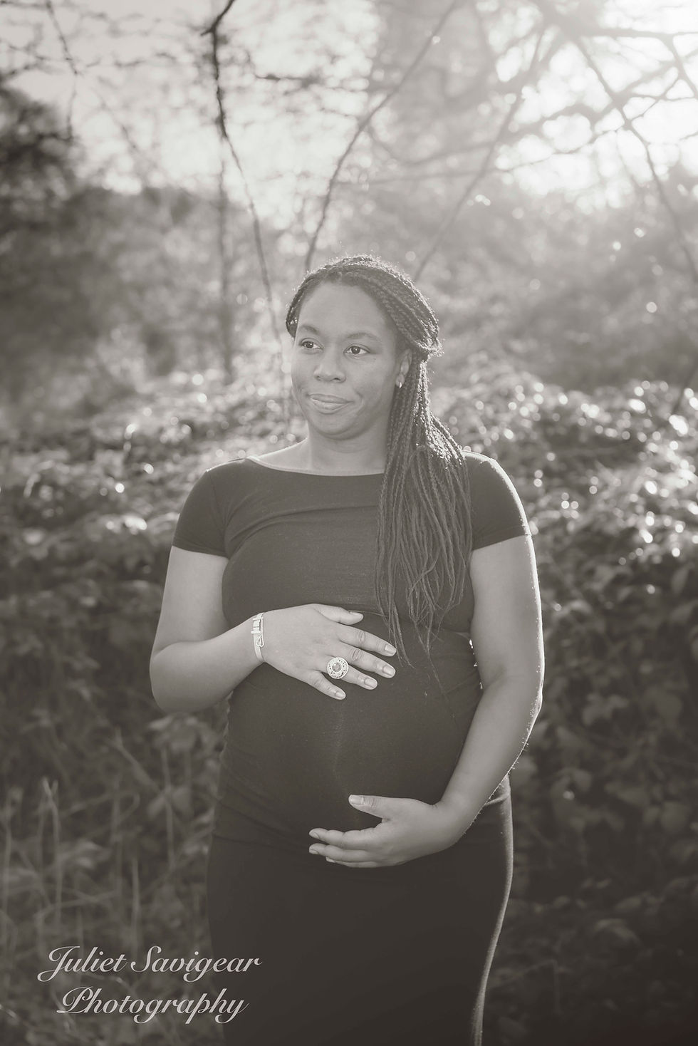 Tooting Common - natural, outdoor maternity photo shoot