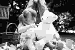 Feeding Teddy - Children's Photography, Putney