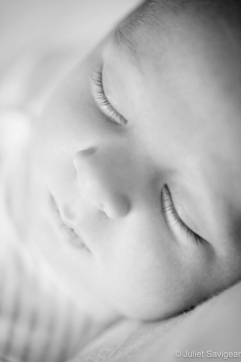 Close Up On Face - Newborn Baby Photographer, Earlsfield