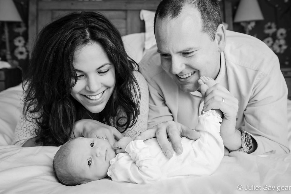 Family Portrait With Newborn Baby