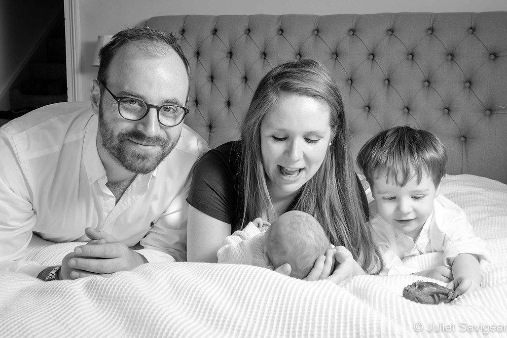 Family portrait at home