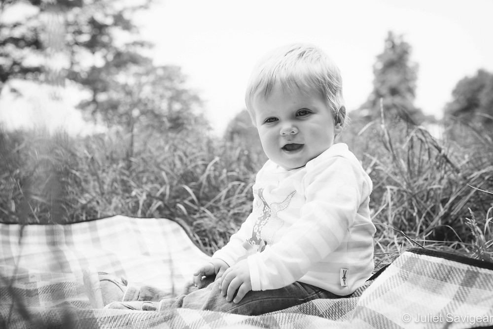 Baby girl in the park