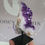 Thumbnail: Hoge kwaliteit amethist op standaard met stalactietoogjes