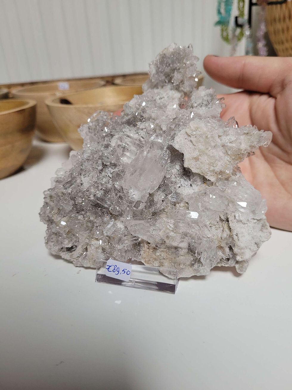 Thumbnail: Bergkristalcluster hoge kwaliteit uit Brazilië 