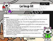 Le loup lit - Décodage syllabes simples CV et VC - voyelles, l, m, r, ou, on