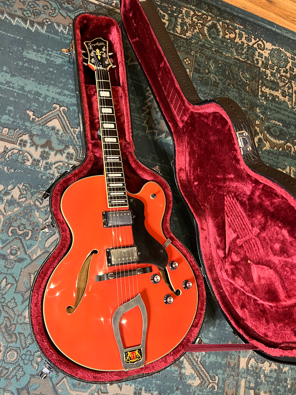 Miniature : HAGSTROM HJ500 2008 – FINITION CORAIL (RARE)