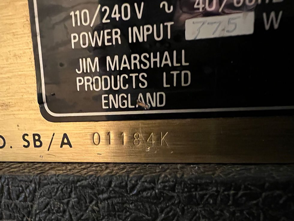 Miniature : MARSHALL JMP SUPER BASS 1992 Mark II de 1978