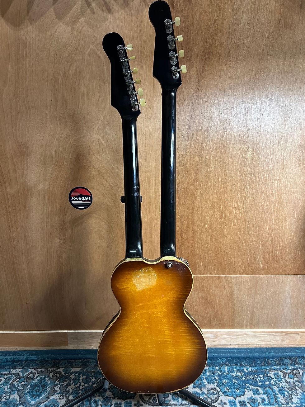 Miniature : HÖFNER 191 DOUBLE NECK (1963/1964) – UNE RARISSIME PIÈCE DE MUSÉE DE L'HISTOIRE