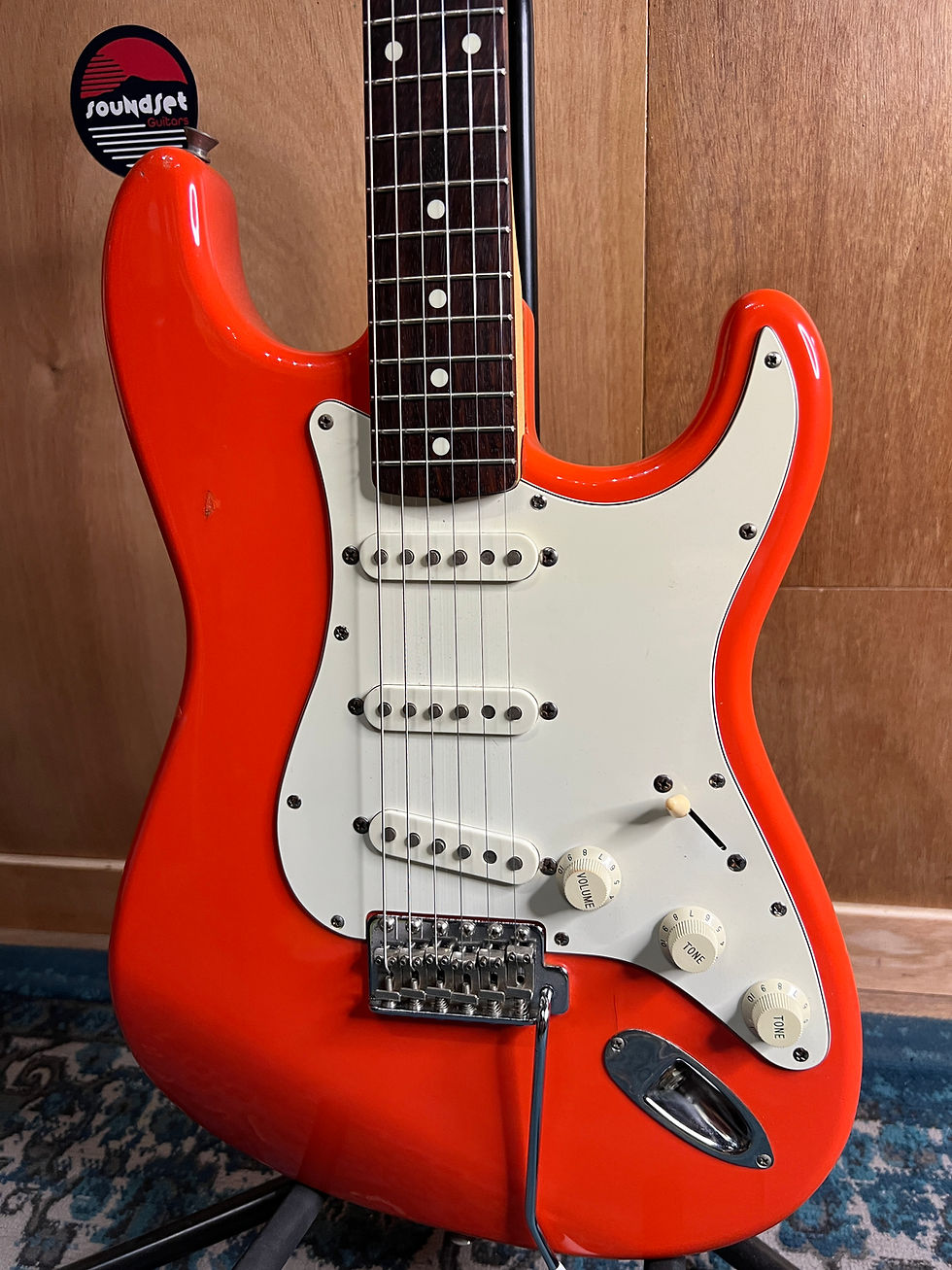 Miniature : 🎸 FENDER STRATOCASTER ST360 – MADE IN JAPAN – 1993/94 – FIESTA RED – SLAB BOARD