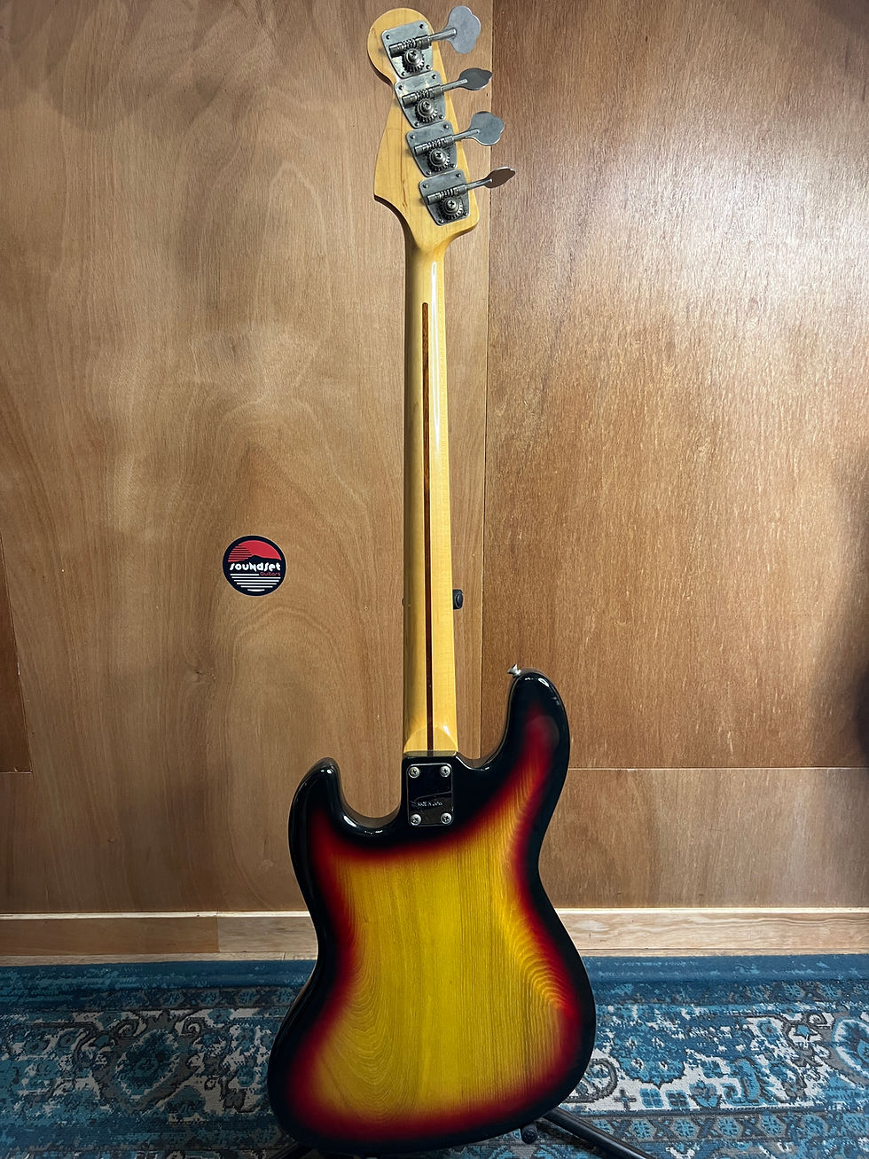 Miniature : GRECO ELECTRIC BASS MADE IN JAPAN – SUNBURST & ROSEWOOD FRETBOARD 1970's