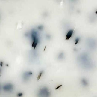 White and black recycled plastic