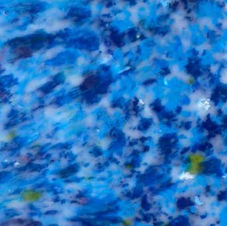 Blue recycled plastic sheet to create a record cabinet to suit your home's style