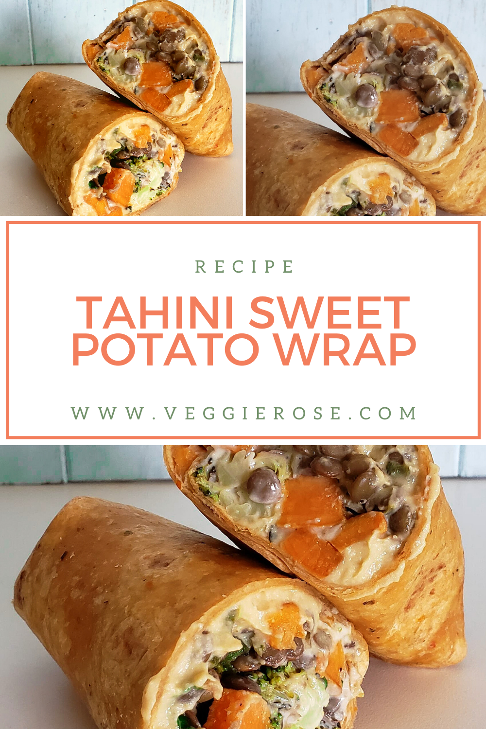 Tahini Sweet potato wrap