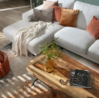 מבט לסלון לפני שיפוץ