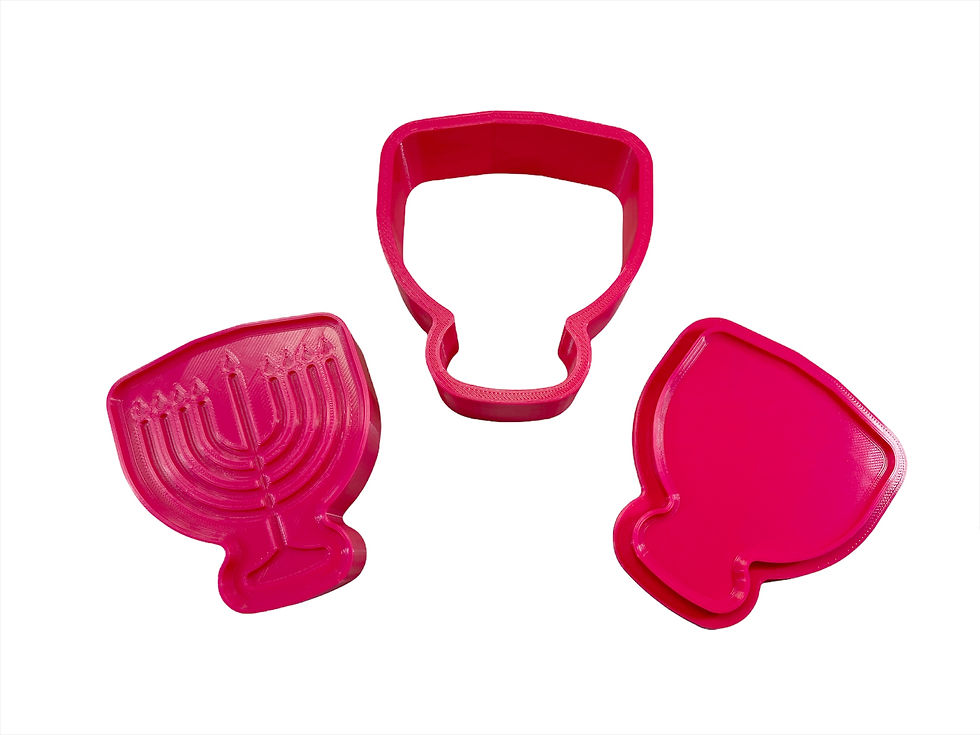 Moule pour Bombe de Bain - Hanoucca (Bath Bomb Mold - Hanukkah)