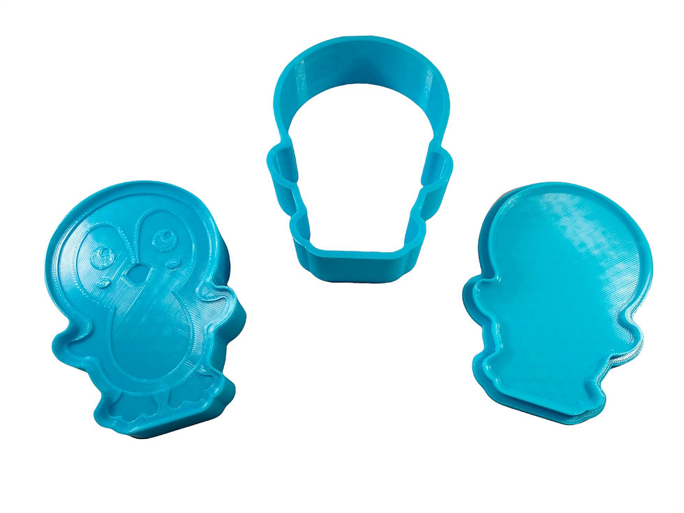 Miniature : Moule pour Bombe de Bain - Pingouin (Bath Bomb Mold - Penguin)