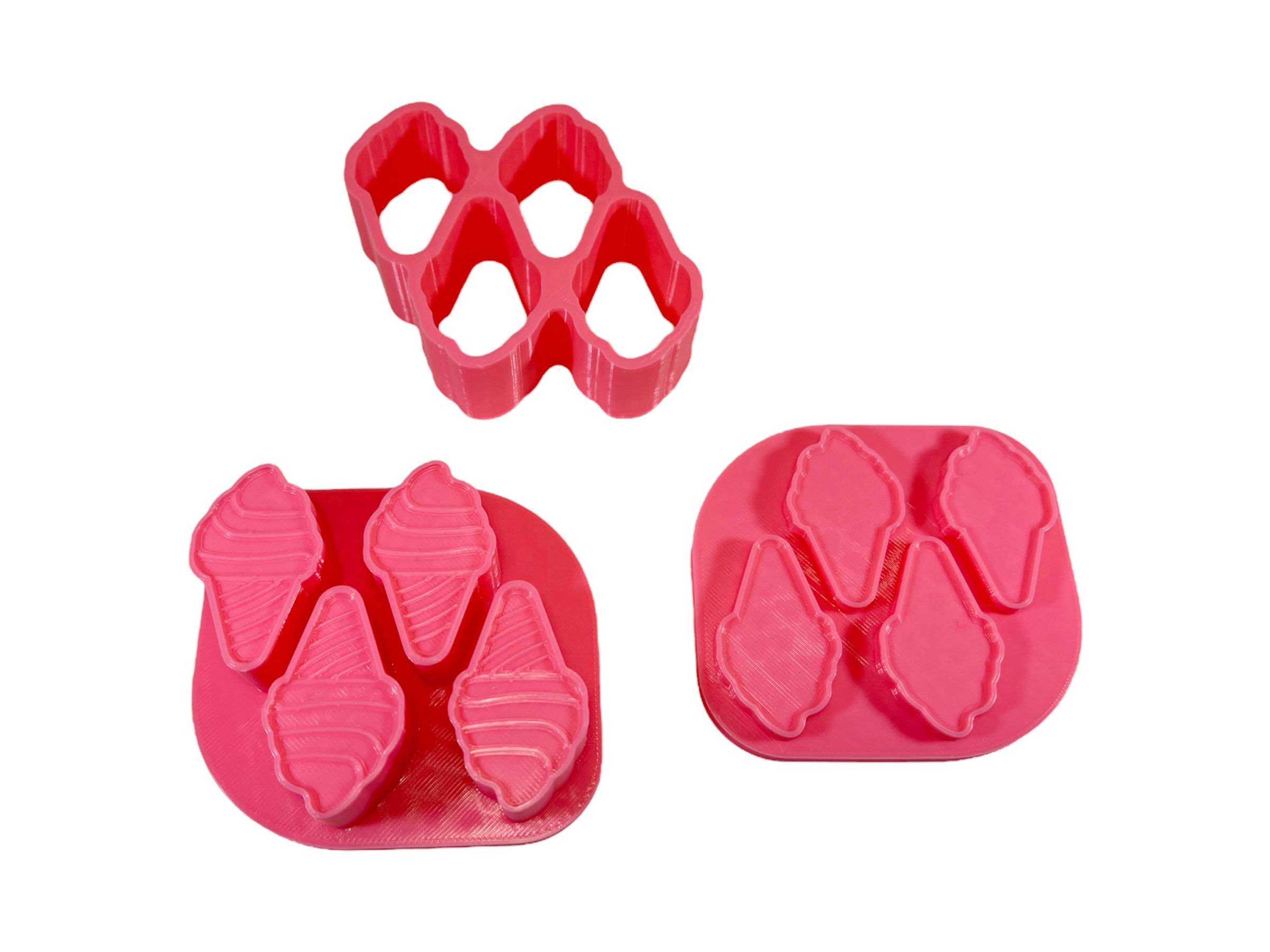 Moule pour Bombe de Bain - Multi Mini Cornet (Bath Bomb Mold - Mini Ice Cream)