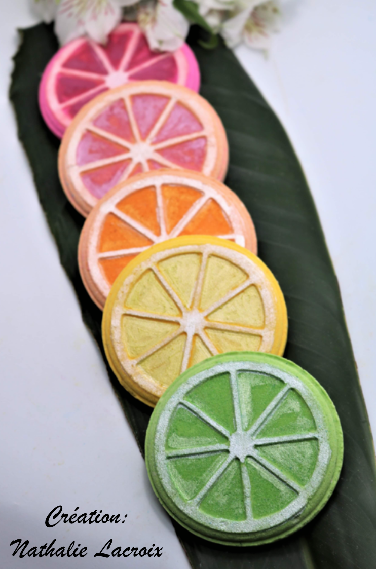 Miniature : Moule pour Bombe de Bain - Tranche d'Orange (Bath Bomb Mold - Citrus Slice)