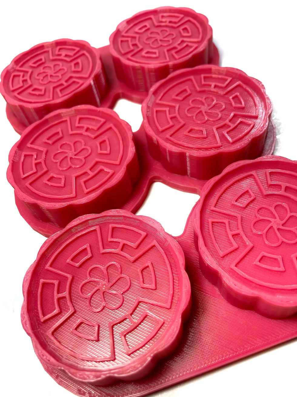 Thumbnail: Bath Bomb Mold - Moon Cake Roman Pattern