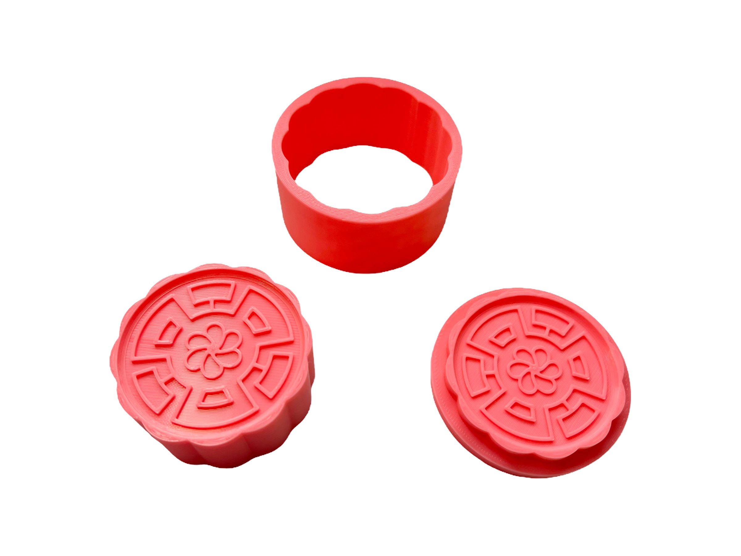 Bath Bomb Mold - Moon Cake - Roman Pattern