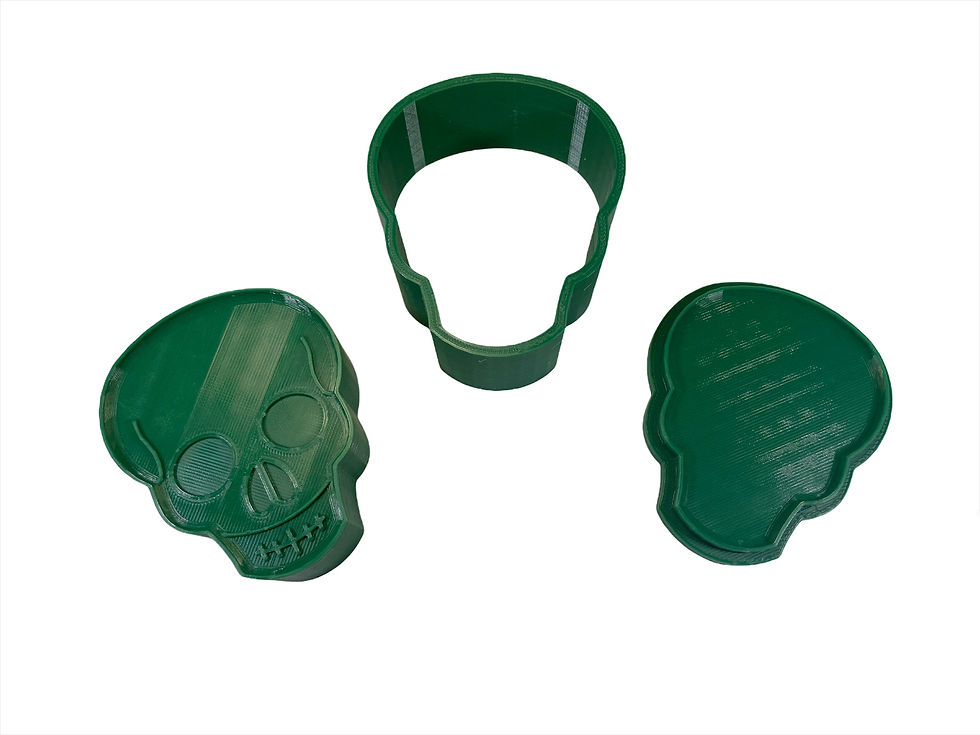 Moule pour Bombe de Bain - Tête de Mort (Bath Bomb Mold - Skull)