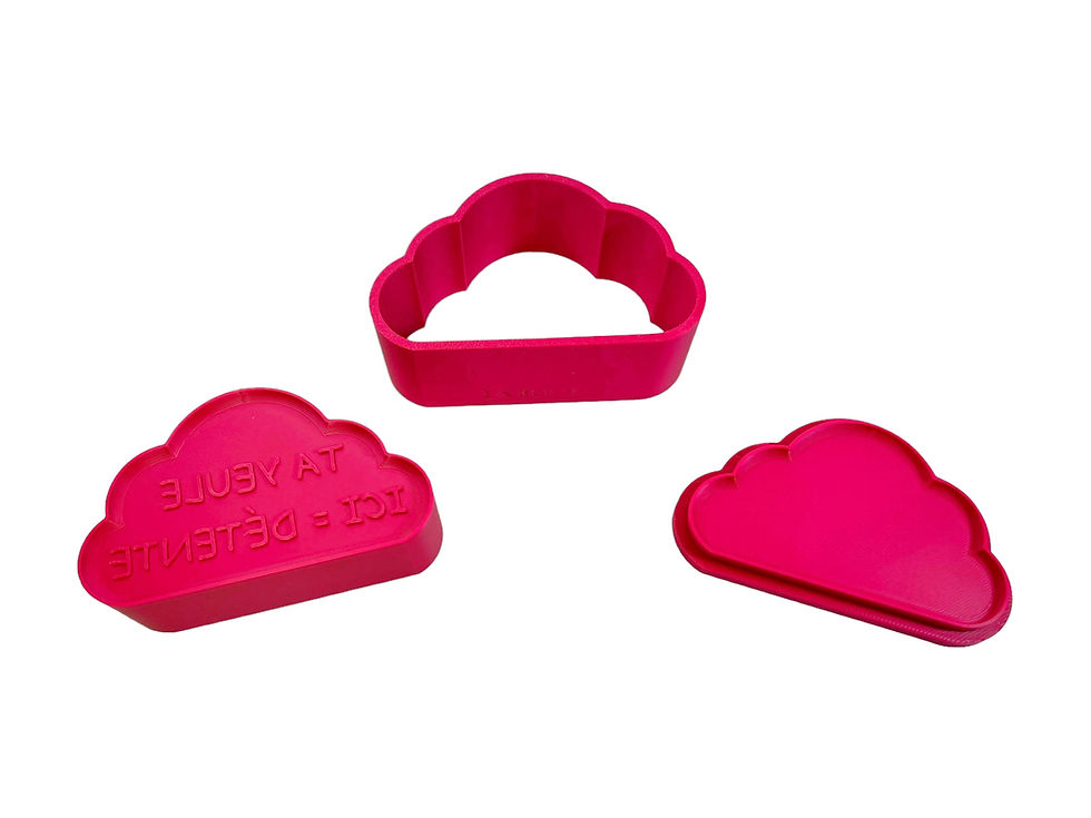 Miniature : Moule pour Bombe de Bain - Nuage Personnalisé - (Bath Bomb Mold - Custom Cloud)