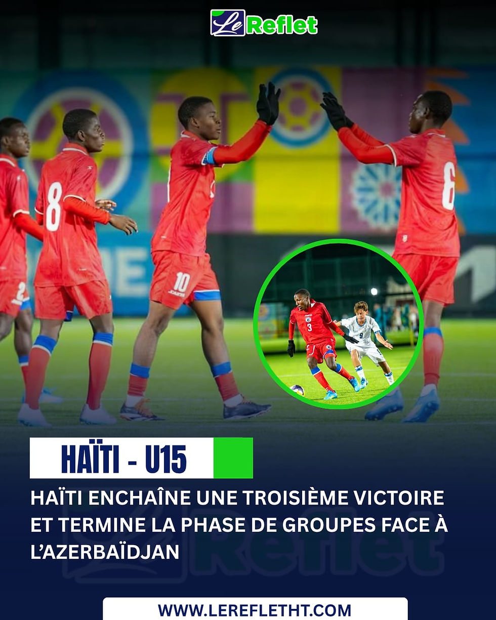 Mondial U15 : Haïti enchaîne une troisième victoire et termine la phase de groupes face à l’Azerbaïdjan