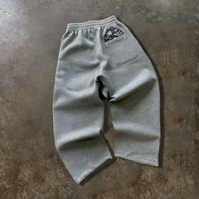 Miniatura: Fashionable Street Style Embroidered Sweatpants Autumn Winter Casual Pants Versa