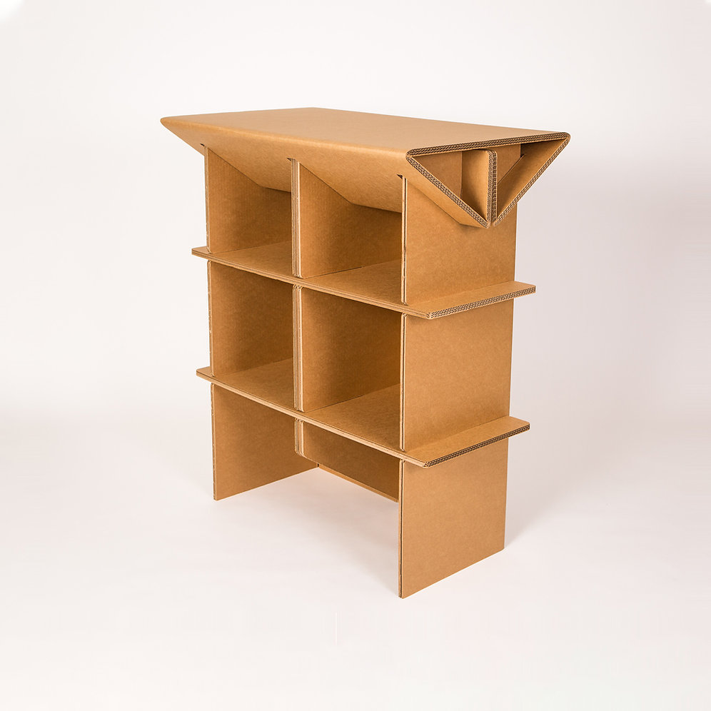 Cardboard Lab Desk Chairigami