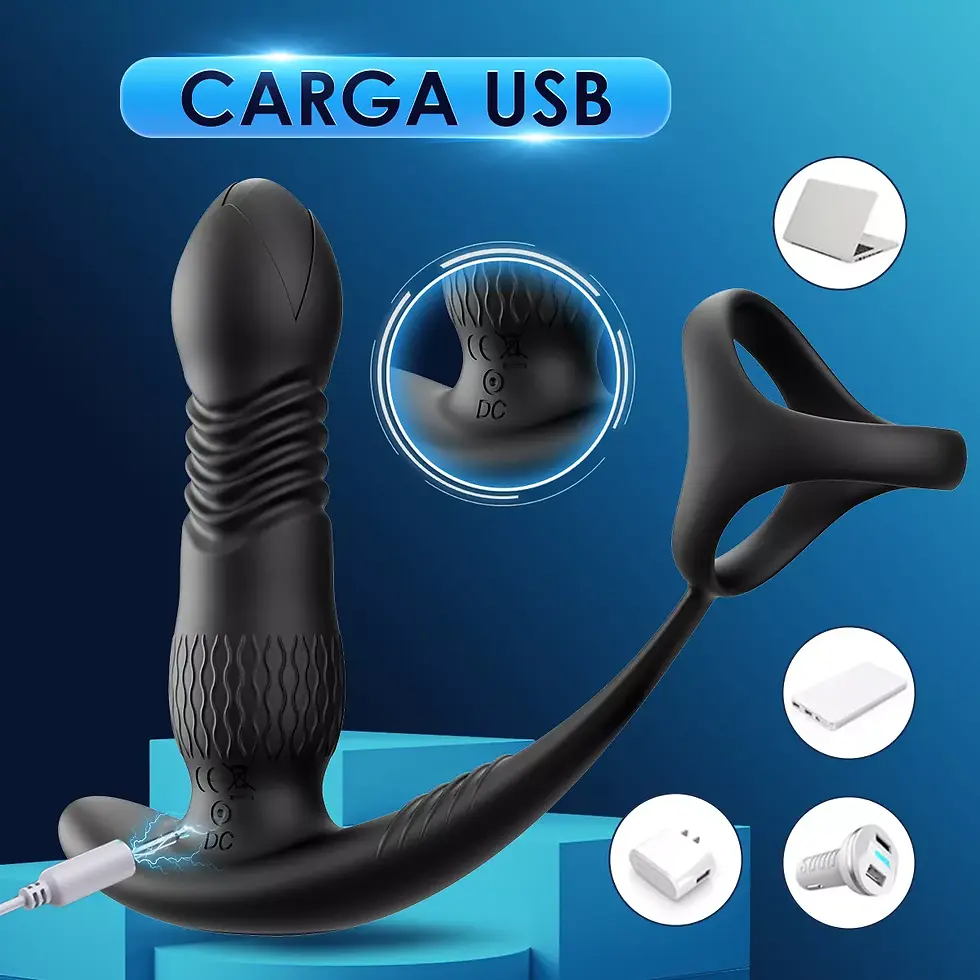 Miniatura: Vibrador Próstata De Plug Anal Telescópica Con App Control