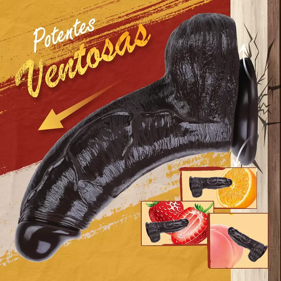 Miniatura: Consolador Gran Dildo Realista Gruesa Pene Silicona 21* 6.2cm CARNE