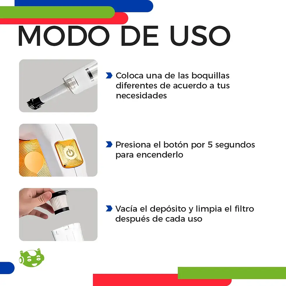 Miniatura: Aspiradora De Mano Inalámbrica Portátil Recargable Auto Casa
