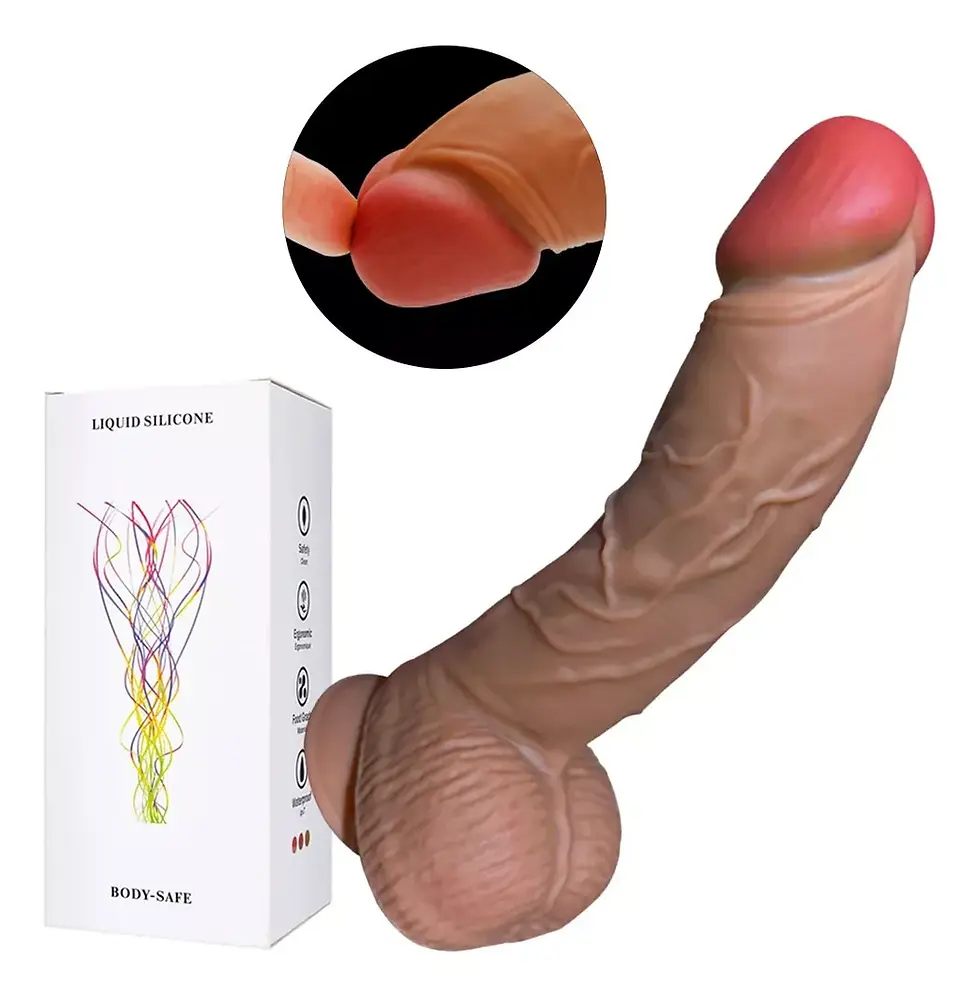 Consolador Dildo Realista Pene Con Ventosa Silicona 21*4cm