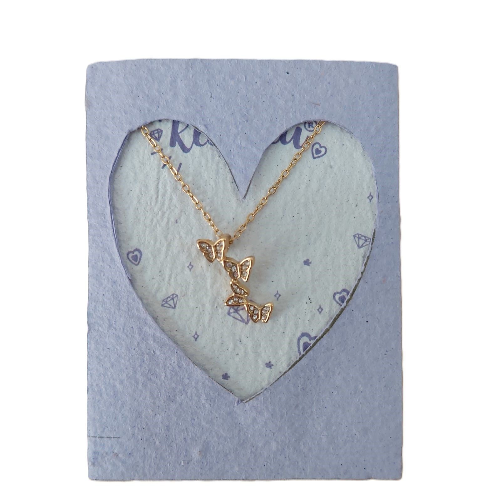 Collar (estrellas o mariposas) de acero inoxidable