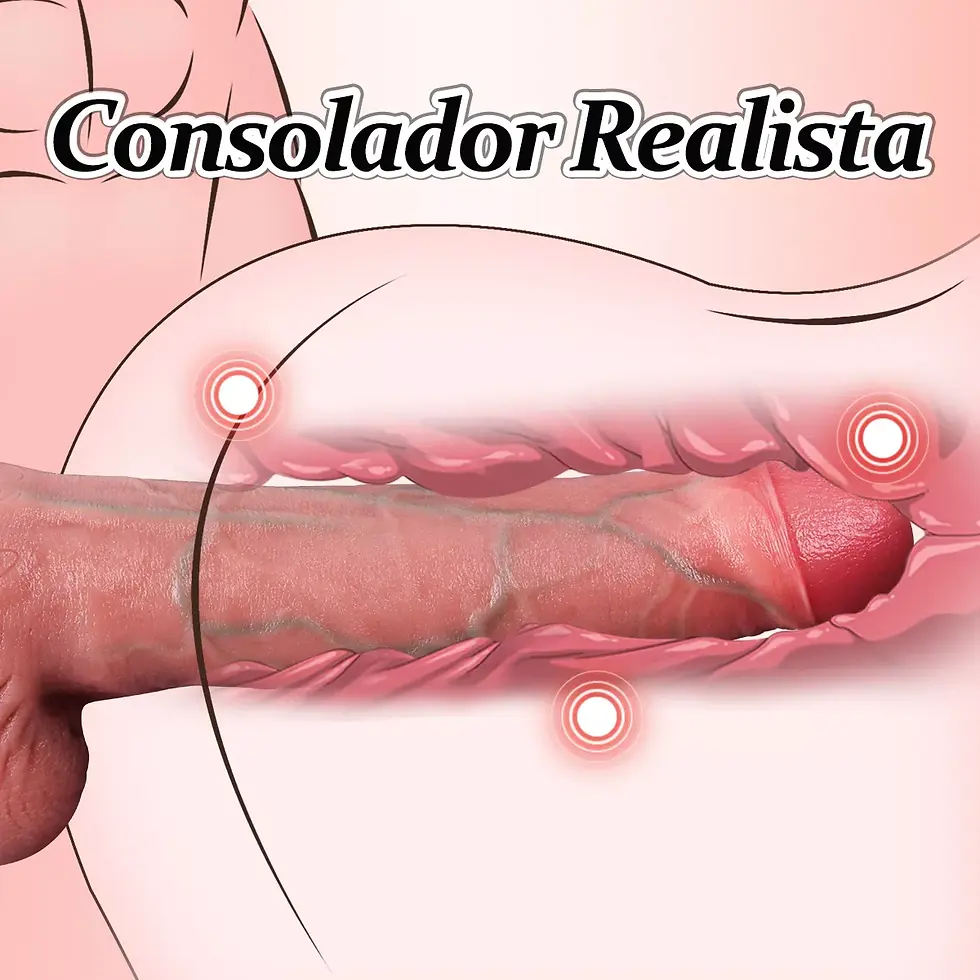 Miniatura: Consolador Dildo Prepucio Pene Silicona Con Ventosa 23*4cm