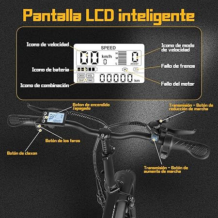 Miniatura: Bicicleta Eléctrica Plegable para Adultos F6-PRO S HONEYWHALE