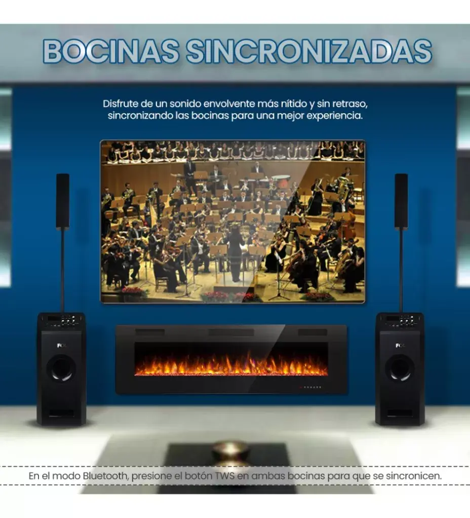 Miniatura: Bocina Torre de Audio Subwoofer Portatil Fol Karoke Guitarra