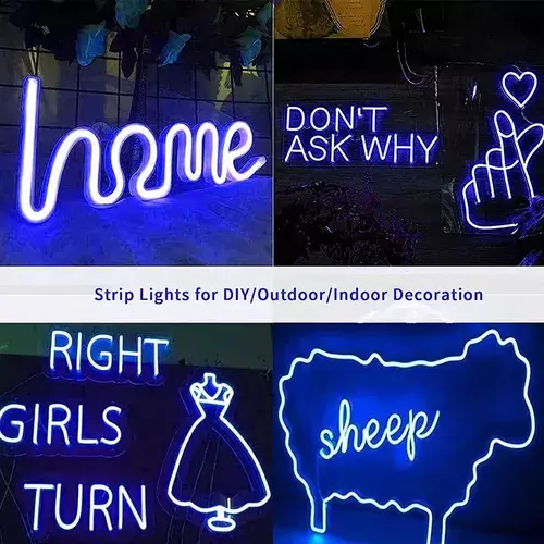Miniatura: Tira Flexible De Luz Neón De Diversos Colores 5mts De Largo