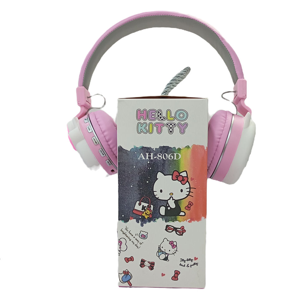 Miniatura: Audífonos Medianos Bluetooth Kuromi Luz