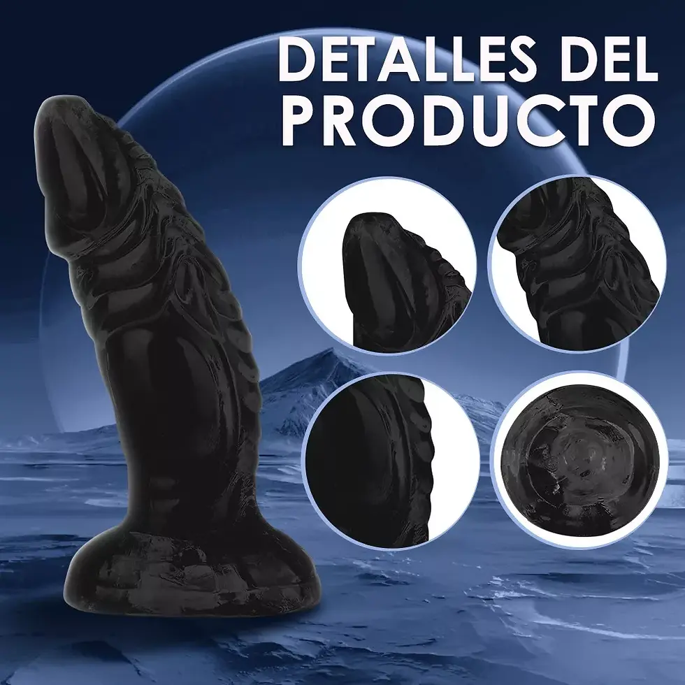 Miniatura: Consolador Curvo Realista Pene Animale Grande Con Ventosa 15-24cm