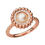 Thumbnail: Links of London Effervescence 18kt Rose Gold, Diamond & Pearl Ring