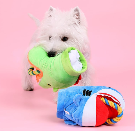 Thumbnail: Durable Plush Interactive Dog Toy