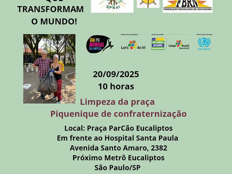 SPNAT convida: Vamos limpar a praça