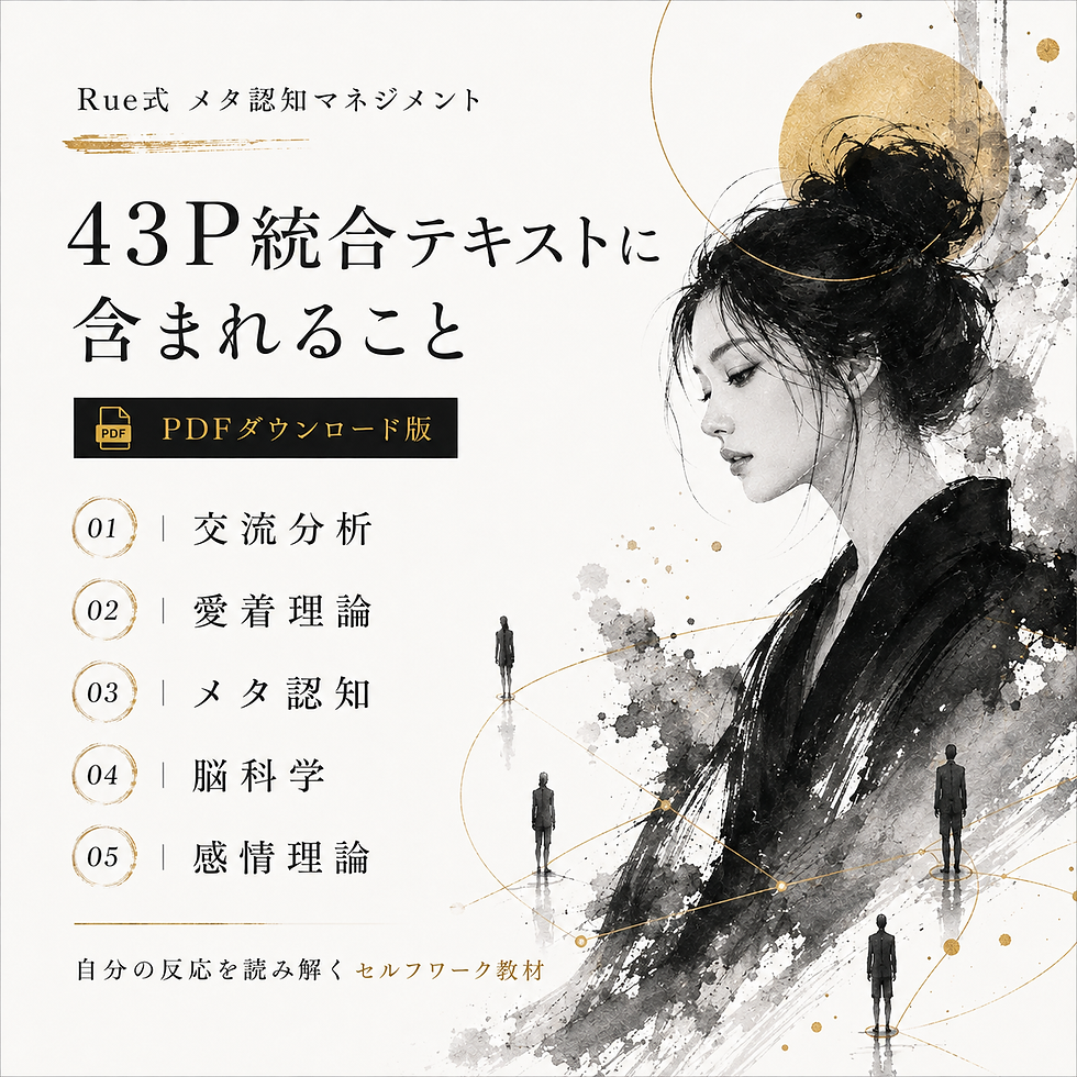 サムネイル： 🌹Rue式 メタ認知マネジメント 43P統合テキスト｜セルフワーク版
