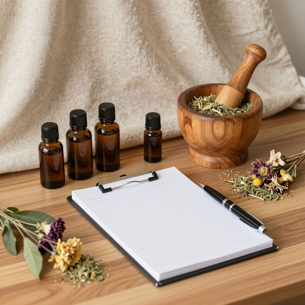 Ayurvedic consultation setting