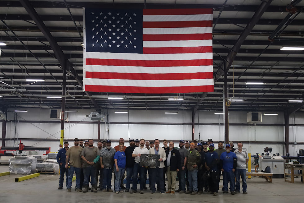 Proud American Made substation steel manufacturing