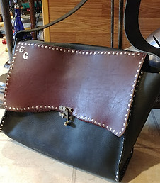leather tote bag