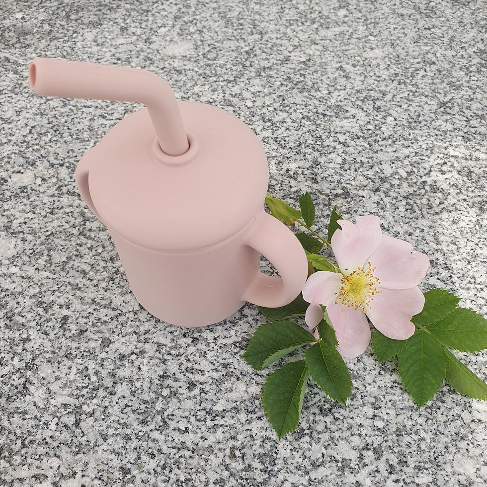 Miniatura: Tazza con cannuccia Pale mauve
