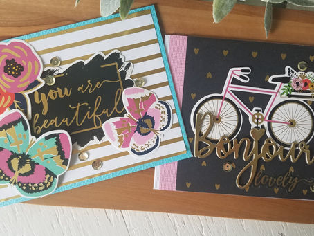 Spellbinders Card Kit, using only Card Kit contents